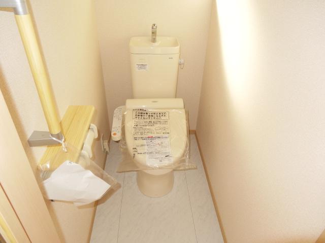 Toilet. It also attached to the second floor