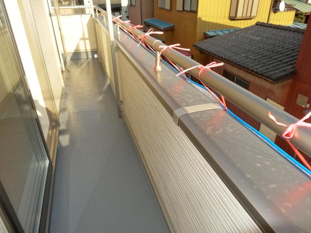 Balcony. Wide balcony