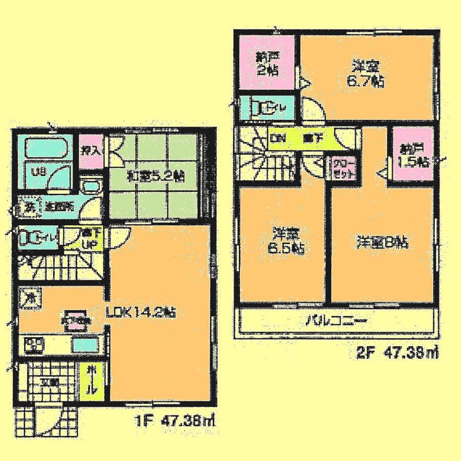 Floor plan. 23.8 million yen, 4LDK + 2S (storeroom), Land area 100.87 sq m , Building area 94.76 sq m located view in addition to this, It will be provided by the hope of design books, such as layout.