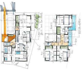 Floor plan. 31.5 million yen, 4LDK, Land area 100.65 sq m , Building area 94.4 sq m spacious LDK16 Pledge 4LDK The main bedroom has taken 8 pledge.  Face-to-face kitchen ・  ・ 