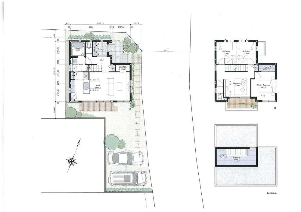 Compartment view + building plan example. New station of 180m JR Kawagoe Line to the west Omiya Station "west Omiya Station"