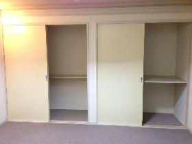 Receipt. Closet with shelves