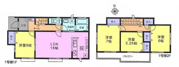 Floor plan. 28.8 million yen, 4LDK, Land area 120.09 sq m , Building area 97.71 sq m