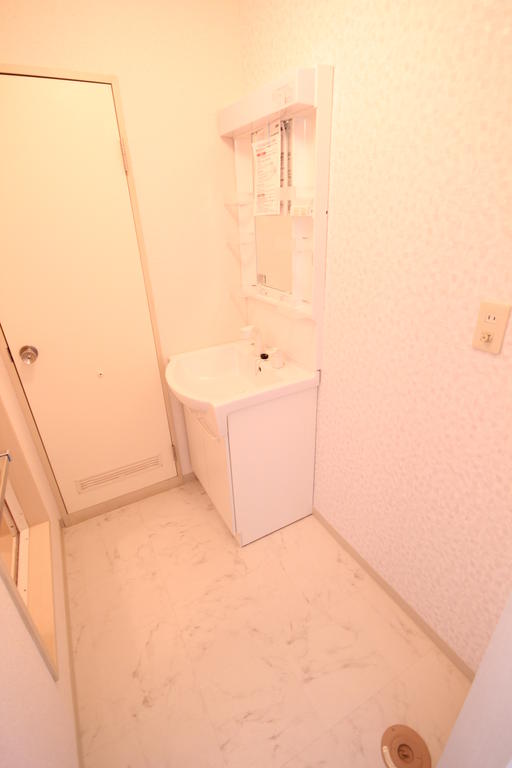 Washroom. Next door is the washing machine Storage! It has a white to keynote!