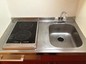 Kitchen. Type with electric stove 2-neck