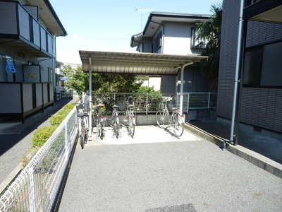 Other common areas. On-site bicycle parking lot