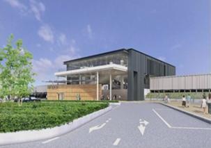 station. Until Sashiogi Station 480m "Sashiogi" station north exit ・ Complete image view (to be completed in the 2014 year-end) 6 mins