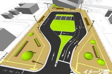 station. Until Sashiogi Station 480m "Sashiogi" Station North Station Square ・ Complete image view (to be completed in the 2014 year-end)