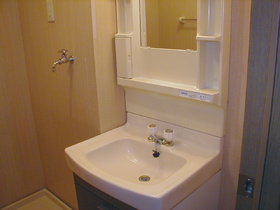 Washroom. Independence is a wash basin!