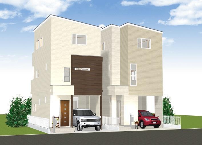 Rendering (appearance). Rendering (Right: Building 2)