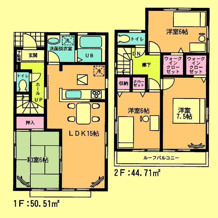 Floor plan. 37,800,000 yen, 4LDK, Land area 108.55 sq m , Building area 95.22 sq m located view in addition to this, It will be provided by the hope of design books, such as layout.