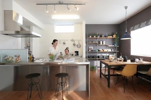 Kitchen. A commitment of the kitchen to be our house flow which is the center of life