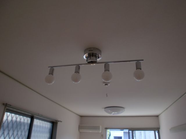 Living and room. Stylish spotlight