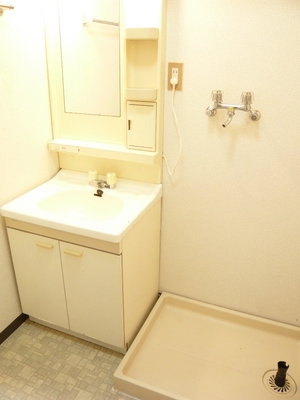 Washroom. Independent wash basin