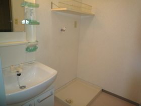 Washroom. Independent wash basin.