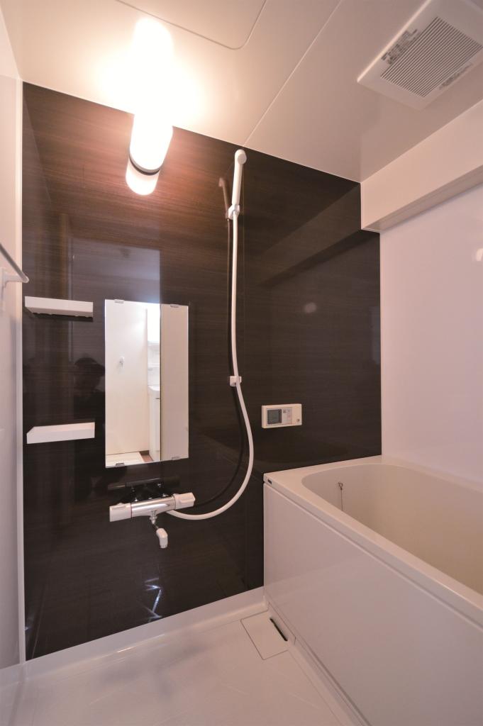 Bathroom. Bathroom also fully renovated. But it is that it is clean water around the mood may be
