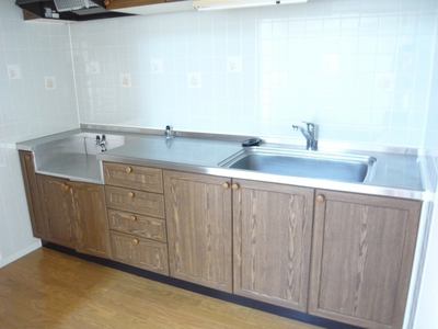 Kitchen. Gas stove installation type of kitchen