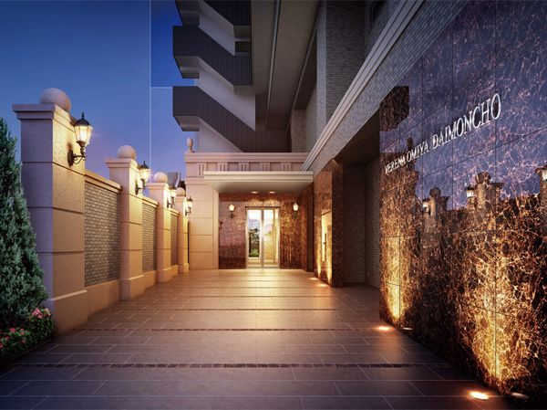 Shared facilities.  [entrance] From the stance of the entrance full of profound feeling, By inviting to the wrapped in soft light Entrance Hall, You have to have the grace to welcome comfortably a person who live to produce a high-quality space. (Rendering)