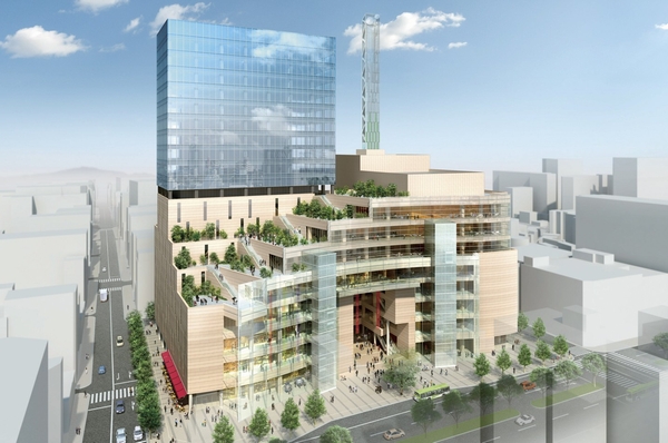 "Overall Omiya Station East Exit Daimon-cho 2-chome in the district urban redevelopment project" Exterior conceptual diagram