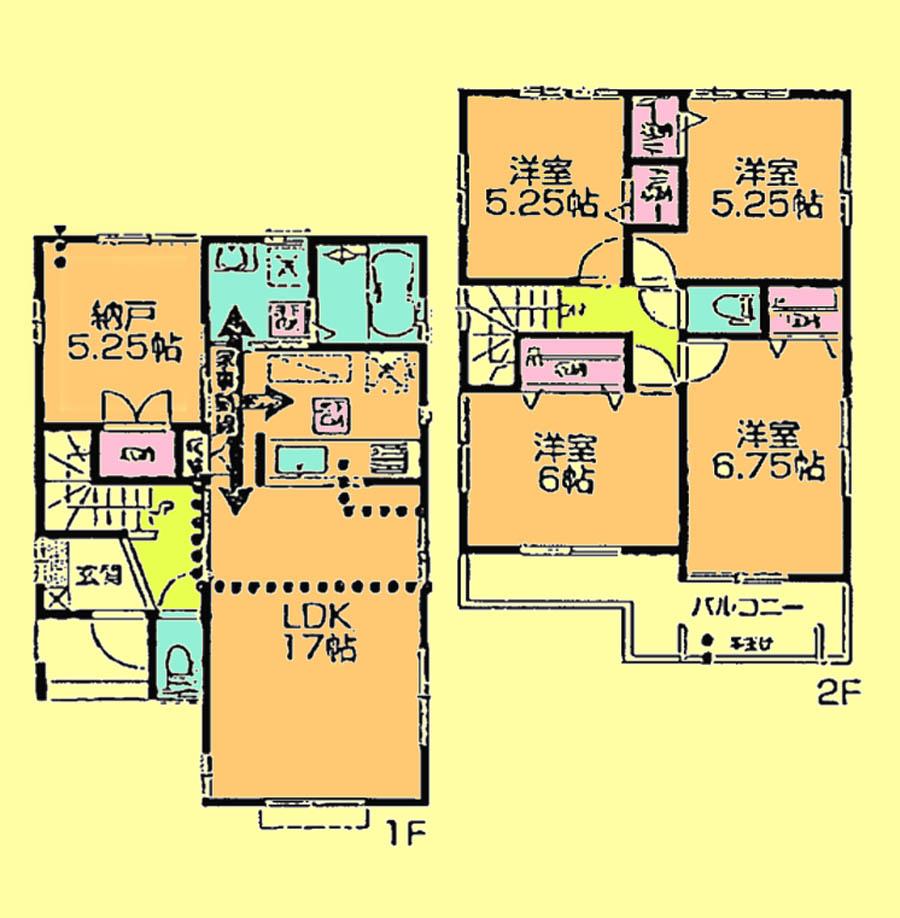 Floor plan. 32,900,000 yen, 5LDK, Land area 100.65 sq m , Building area 103.92 sq m located view in addition to this, It will be provided by the hope of design books, such as layout.