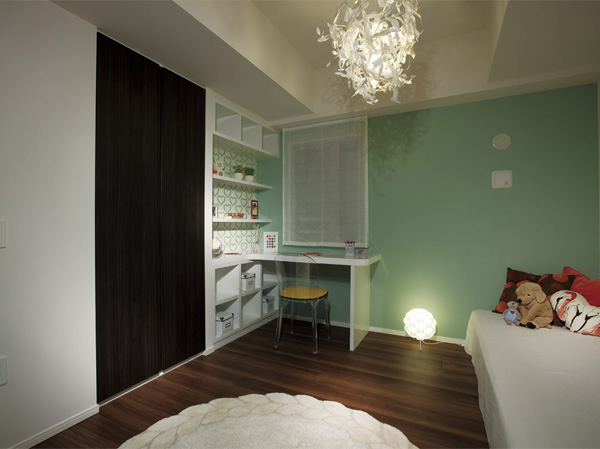 Interior.  [Western style room] As a children's room, Also Western-style rooms that can be used as a room of study and hobbies. (Model Room A type)