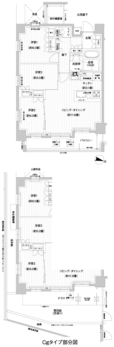 Floor: 3LDK, occupied area: 67.54 sq m