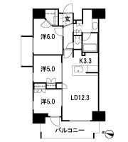 Floor: 3LDK, occupied area: 70.75 sq m