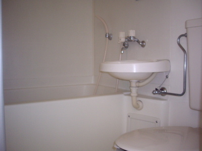 Bath. A clean bathroom