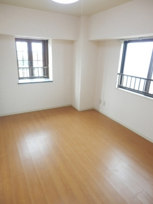 Living and room. Bright two-plane window Western-style