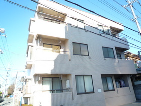 Building appearance. South-facing balcony. Corner lot property.