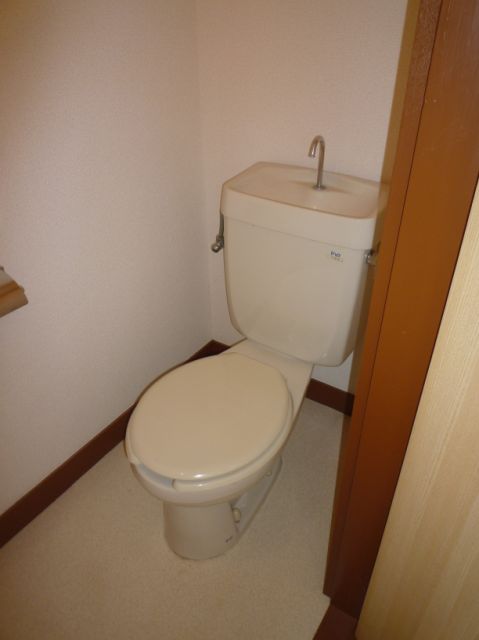 Toilet. It is a toilet with a clean