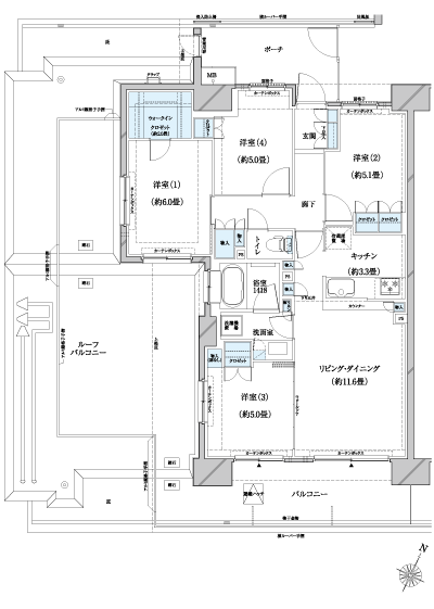 Floor: 4LDK, occupied area: 81.85 sq m