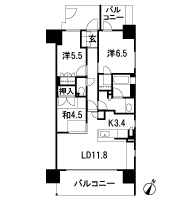 Floor: 3LDK, occupied area: 72.07 sq m