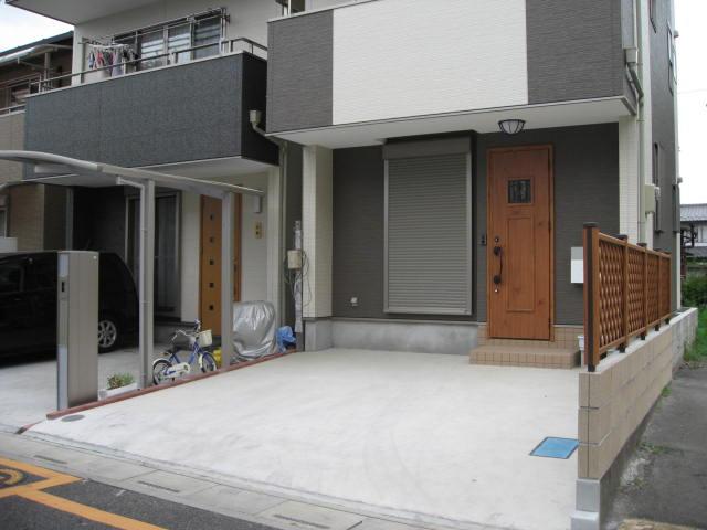 Parking lot. Car two is possible parking. 