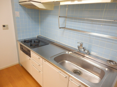 Kitchen. It is a 3-neck system kitchen with grill! 