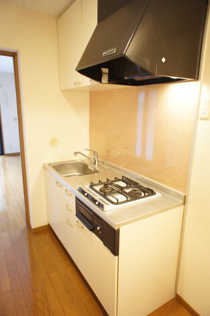 Kitchen. It is a 2-neck system Kitchen.