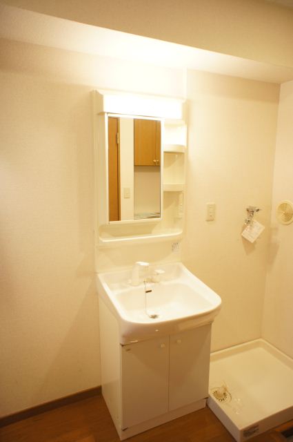 Washroom. Happy to prepare in the morning because it is with shampoo dresser