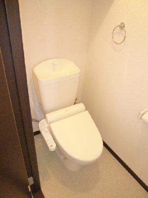 Toilet. Toilet with a comfortable warm water washing toilet seat