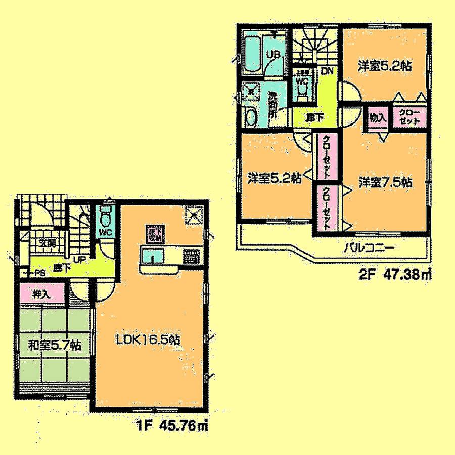 Floor plan. 30,800,000 yen, 4LDK, Land area 110.14 sq m , Building area 93.14 sq m located view in addition to this, It will be provided by the hope of design books, such as layout.