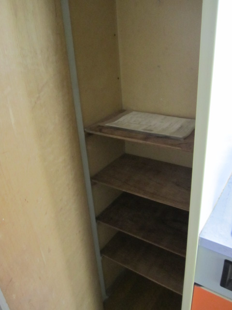 Receipt. Cupboard storage