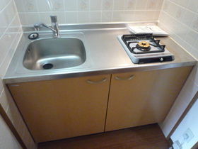 Kitchen. 1-neck with gas stove