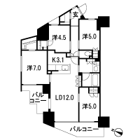 Floor: 4LDK + 2WIC + SIC, the occupied area: 81.32 sq m, Price: 41,900,000 yen, now on sale