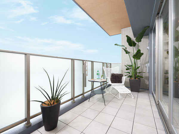 Living.  [balcony] (More publication photograph., Model room I type of menu plan (application deadline Yes, Compensation ・ Some free of charge))