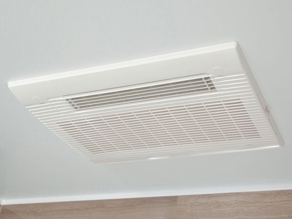 Bathing-wash room.  [Bathroom ventilation dryer] Bathroom ventilation dryer that also come in handy drying of laundry on a rainy day.