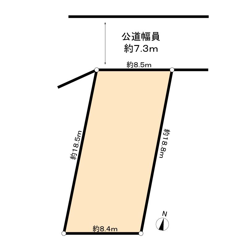 Compartment figure. Land price 64,800,000 yen, Land area 156 sq m