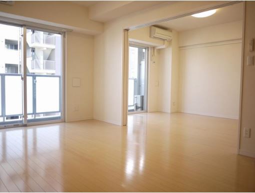 Living and room. Bright sunshine is plugged into a living-dining