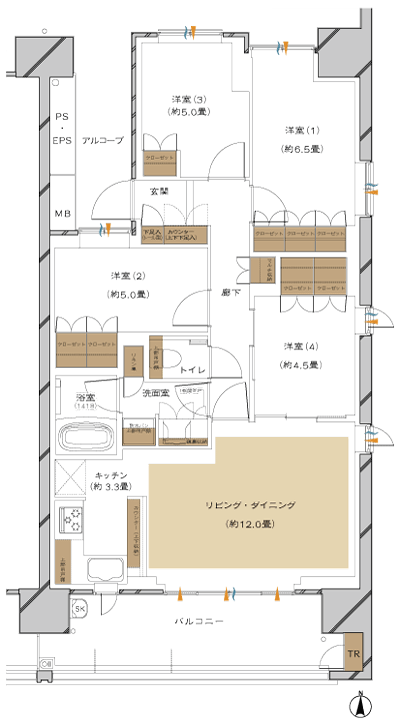 Floor: 4LDK, occupied area: 83.59 sq m, Price: TBD