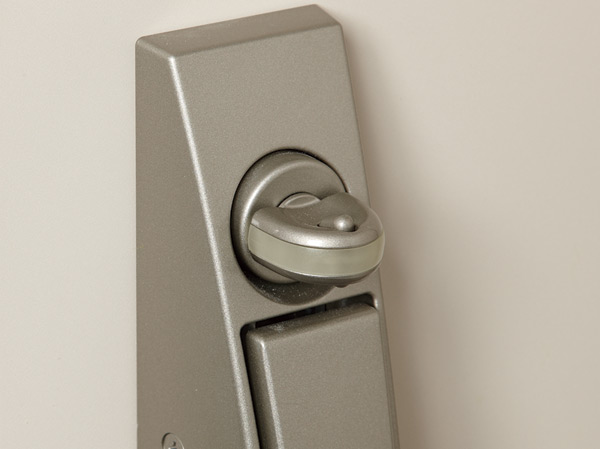 Security.  [Crime prevention thumb turn] To prevent a crime to illegally unlock the thumb in such wire.