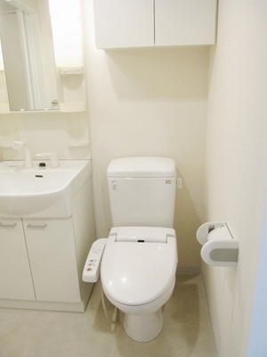 Toilet. There Washlet