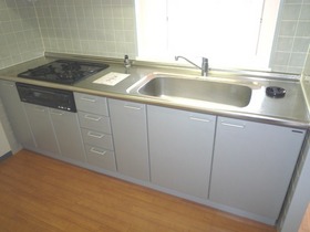 Kitchen. 3-neck is the stove of the kitchen